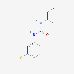 molecular formula C12H18N2OS B4868115 N-(SEC-BUTYL)-N'-[3-(METHYLSULFANYL)PHENYL]UREA 