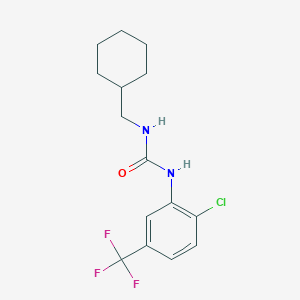 molecular formula C15H18ClF3N2O B4868127 N-[2-CHLORO-5-(TRIFLUOROMETHYL)PHENYL]-N'-CYCLOHEXYLMETHYLUREA 