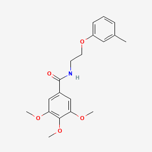 molecular formula C19H23NO5 B4868189 3,4,5-trimethoxy-N-[2-(3-methylphenoxy)ethyl]benzamide 