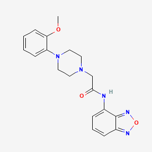 molecular formula C19H21N5O3 B4868214 N-(2,1,3-BENZOXADIAZOL-4-YL)-2-[4-(2-METHOXYPHENYL)-1-PIPERAZINYL]ACETAMIDE 