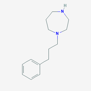 molecular formula C14H22N2 B048685 1-(3-Phenylpropyl)-1,4-diazepane CAS No. 118157-05-4