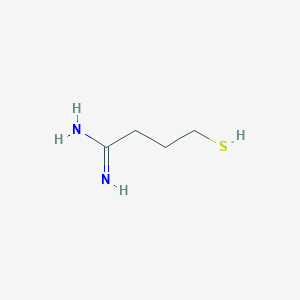 molecular formula C4H10N2S B048686 4-Mercaptobutyramidine CAS No. 124985-62-2