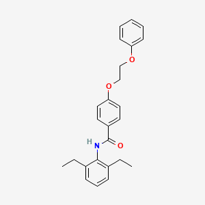 molecular formula C25H27NO3 B4868656 N-(2,6-diethylphenyl)-4-(2-phenoxyethoxy)benzamide 