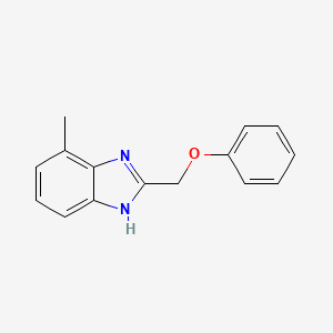 molecular formula C15H14N2O B4868707 4-METHYL-2-(PHENOXYMETHYL)-1H-1,3-BENZODIAZOLE 