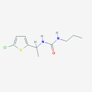 molecular formula C10H15ClN2OS B4868721 N-[1-(5-chloro-2-thienyl)ethyl]-N'-propylurea 