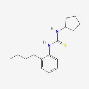 molecular formula C16H24N2S B4868769 N-(2-butylphenyl)-N'-cyclopentylthiourea 