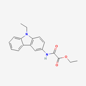 molecular formula C18H18N2O3 B4868869 ethyl [(9-ethyl-9H-carbazol-3-yl)amino](oxo)acetate 