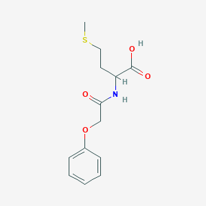 molecular formula C13H17NO4S B048691 4-(Methylthio)-2-[(phenoxyacetyl)amino]butanoic acid CAS No. 123529-85-1