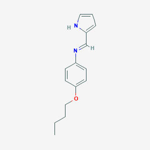 molecular formula C15H18N2O B486964 4-butoxy-N-(1H-pyrrol-2-ylmethylene)aniline 