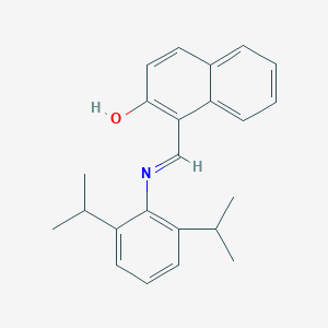 molecular formula C23H25NO B486979 1-{[(2,6-Diisopropylphenyl)imino]methyl}-2-naphthol CAS No. 187605-87-4