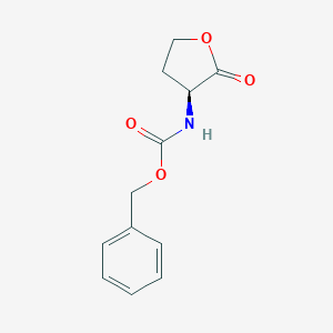 molecular formula C12H13NO4 B048699 (S)-Benzyl (2-oxotetrahydrofuran-3-yl)carbamate CAS No. 35677-89-5