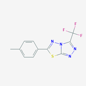 6-(4-Methylphenyl)-3-(trifluoromethyl)[1,2,4]triazolo[3,4-b][1,3,4]thiadiazole