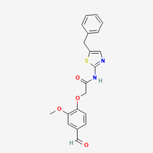 molecular formula C20H18N2O4S B4870837 N-(5-benzyl-1,3-thiazol-2-yl)-2-(4-formyl-2-methoxyphenoxy)acetamide 