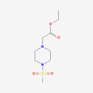molecular formula C9H18N2O4S B4870877 ETHYL 2-[4-(METHYLSULFONYL)PIPERAZINO]ACETATE 