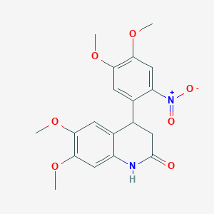 molecular formula C19H20N2O7 B4870959 4-(4,5-DIMETHOXY-2-NITROPHENYL)-6,7-DIMETHOXY-1,2,3,4-TETRAHYDROQUINOLIN-2-ONE 