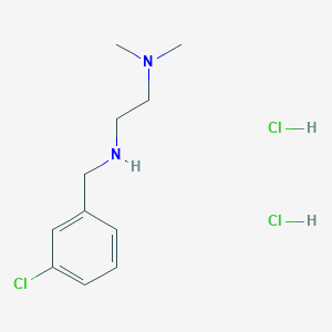 molecular formula C11H19Cl3N2 B4871078 N-[(3-chlorophenyl)methyl]-N',N'-dimethylethane-1,2-diamine;dihydrochloride 