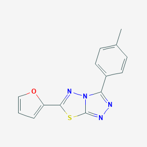 6-(2-Furyl)-3-(4-methylphenyl)[1,2,4]triazolo[3,4-b][1,3,4]thiadiazole