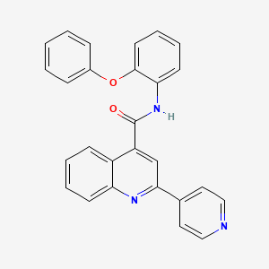molecular formula C27H19N3O2 B4871378 N-(2-phenoxyphenyl)-2-(pyridin-4-yl)quinoline-4-carboxamide 