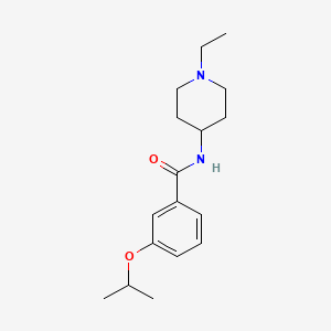 molecular formula C17H26N2O2 B4871448 N-(1-ethylpiperidin-4-yl)-3-(propan-2-yloxy)benzamide 