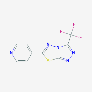 6-(4-Pyridinyl)-3-(trifluoromethyl)[1,2,4]triazolo[3,4-b][1,3,4]thiadiazole