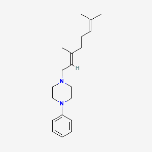 molecular formula C20H30N2 B4871518 1-[(2E)-3,7-dimethylocta-2,6-dienyl]-4-phenylpiperazine 