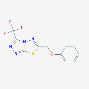 6-(Phenoxymethyl)-3-(trifluoromethyl)[1,2,4]triazolo[3,4-b][1,3,4]thiadiazole