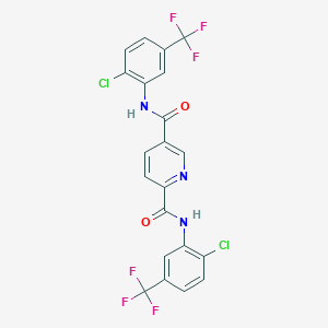 molecular formula C16H19NO2 B4871747 N,N'-bis[2-chloro-5-(trifluoromethyl)phenyl]pyridine-2,5-dicarboxamide CAS No. 5535-20-6