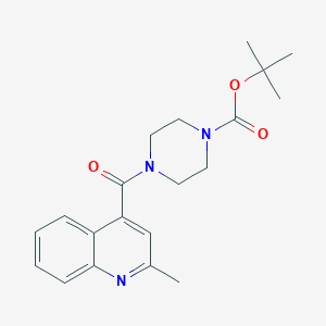 molecular formula C20H25N3O3 B4871749 Tert-butyl 4-[(2-methylquinolin-4-yl)carbonyl]piperazine-1-carboxylate 