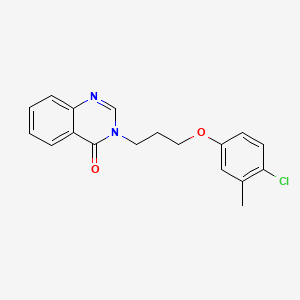 molecular formula C18H17ClN2O2 B4871805 3-[3-(4-chloro-3-methylphenoxy)propyl]-4(3H)-quinazolinone 