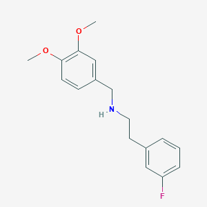 molecular formula C17H20FNO2 B4871859 N-(3,4-DIMETHOXYBENZYL)-N-(3-FLUOROPHENETHYL)AMINE 