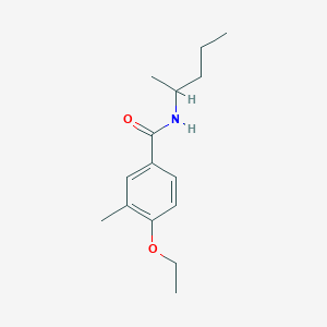 molecular formula C15H23NO2 B4872198 4-ethoxy-3-methyl-N-(1-methylbutyl)benzamide 