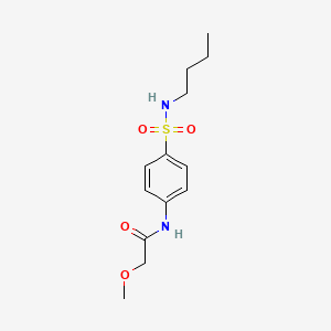 molecular formula C13H20N2O4S B4872304 N-[4-(butylsulfamoyl)phenyl]-2-methoxyacetamide 