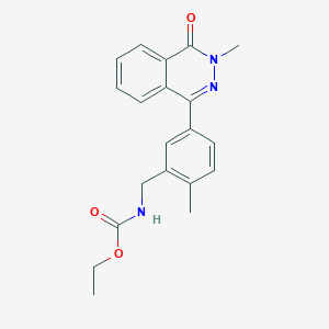molecular formula C20H21N3O3 B4872460 ETHYL N-{[2-METHYL-5-(3-METHYL-4-OXO-3,4-DIHYDROPHTHALAZIN-1-YL)PHENYL]METHYL}CARBAMATE 