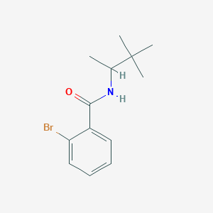 molecular formula C13H18BrNO B4872504 2-BROMO-N-(3,3-DIMETHYL-2-BUTANYL)BENZAMIDE 