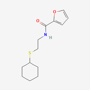 molecular formula C13H19NO2S B4872583 N-[2-(cyclohexylthio)ethyl]-2-furamide 