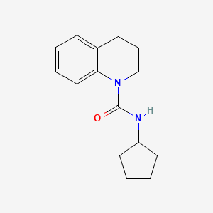 molecular formula C15H20N2O B4872694 N-cyclopentyl-3,4-dihydro-1(2H)-quinolinecarboxamide 