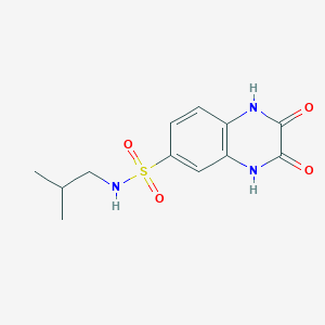 molecular formula C12H15N3O4S B4872718 N-(2-methylpropyl)-2,3-dioxo-1,2,3,4-tetrahydroquinoxaline-6-sulfonamide 