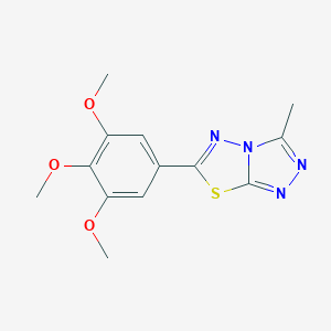 B487272 3-Methyl-6-(3,4,5-trimethoxyphenyl)[1,2,4]triazolo[3,4-b][1,3,4]thiadiazole CAS No. 724430-16-4
