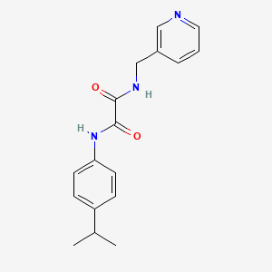 molecular formula C17H19N3O2 B4872725 N'-(4-propan-2-ylphenyl)-N-(pyridin-3-ylmethyl)oxamide 