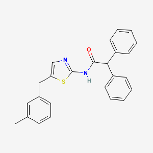 molecular formula C25H22N2OS B4873050 N-[5-(3-Methyl-benzyl)-thiazol-2-yl]-2,2-diphenyl-acetamide 
