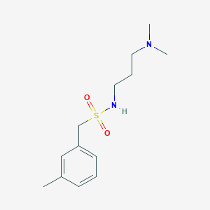 molecular formula C13H22N2O2S B4873159 N-[3-(dimethylamino)propyl]-1-(3-methylphenyl)methanesulfonamide 