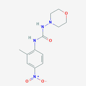 molecular formula C12H16N4O4 B4873174 N-(2-methyl-4-nitrophenyl)-N'-4-morpholinylurea 