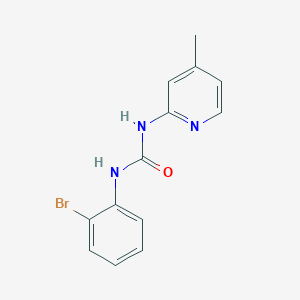 molecular formula C13H12BrN3O B4873271 N-(2-BROMOPHENYL)-N'-(4-METHYL-2-PYRIDYL)UREA 