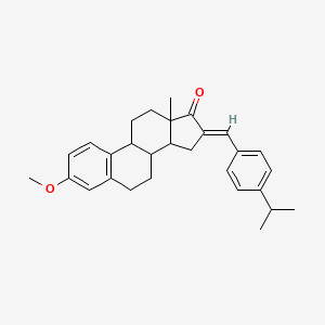 molecular formula C29H34O2 B4873474 (16E)-3-methoxy-16-[4-(propan-2-yl)benzylidene]estra-1,3,5(10)-trien-17-one 