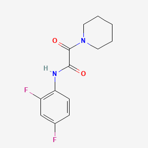 molecular formula C13H14F2N2O2 B4873511 N-(2,4-difluorophenyl)-2-oxo-2-piperidin-1-ylacetamide 