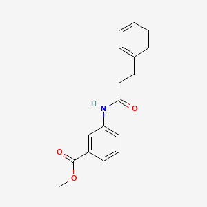 molecular formula C17H17NO3 B4873542 Methyl 3-(3-phenylpropanoylamino)benzoate 