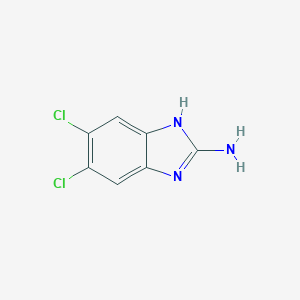 molecular formula C7H5Cl2N3 B048737 5,6-dichloro-1H-benzo[d]imidazol-2-amine CAS No. 18672-03-2