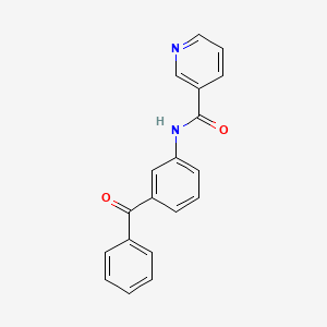 molecular formula C19H14N2O2 B4873733 N-(3-benzoylphenyl)pyridine-3-carboxamide 