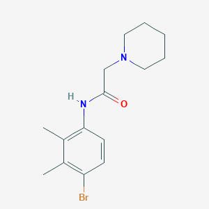 molecular formula C15H21BrN2O B4874033 N-(4-bromo-2,3-dimethylphenyl)-2-(piperidin-1-yl)acetamide 