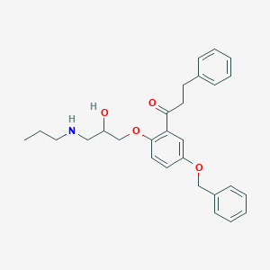 molecular formula C28H33NO4 B048741 5-Benzyloxy Propafenone CAS No. 200434-70-4